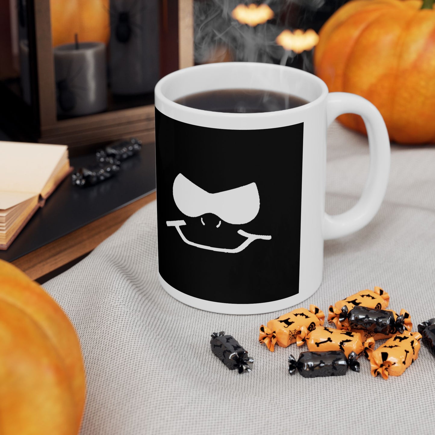 Bad Lad Oz Black Smiley Mug