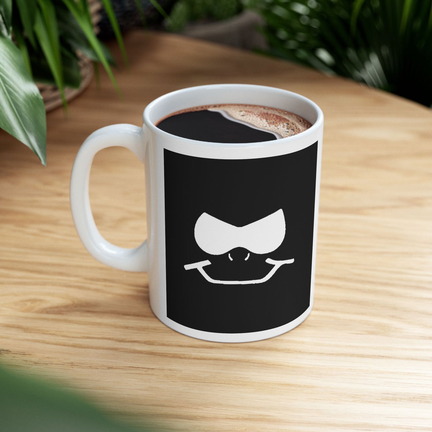 Bad Lad Oz Black Smiley Mug