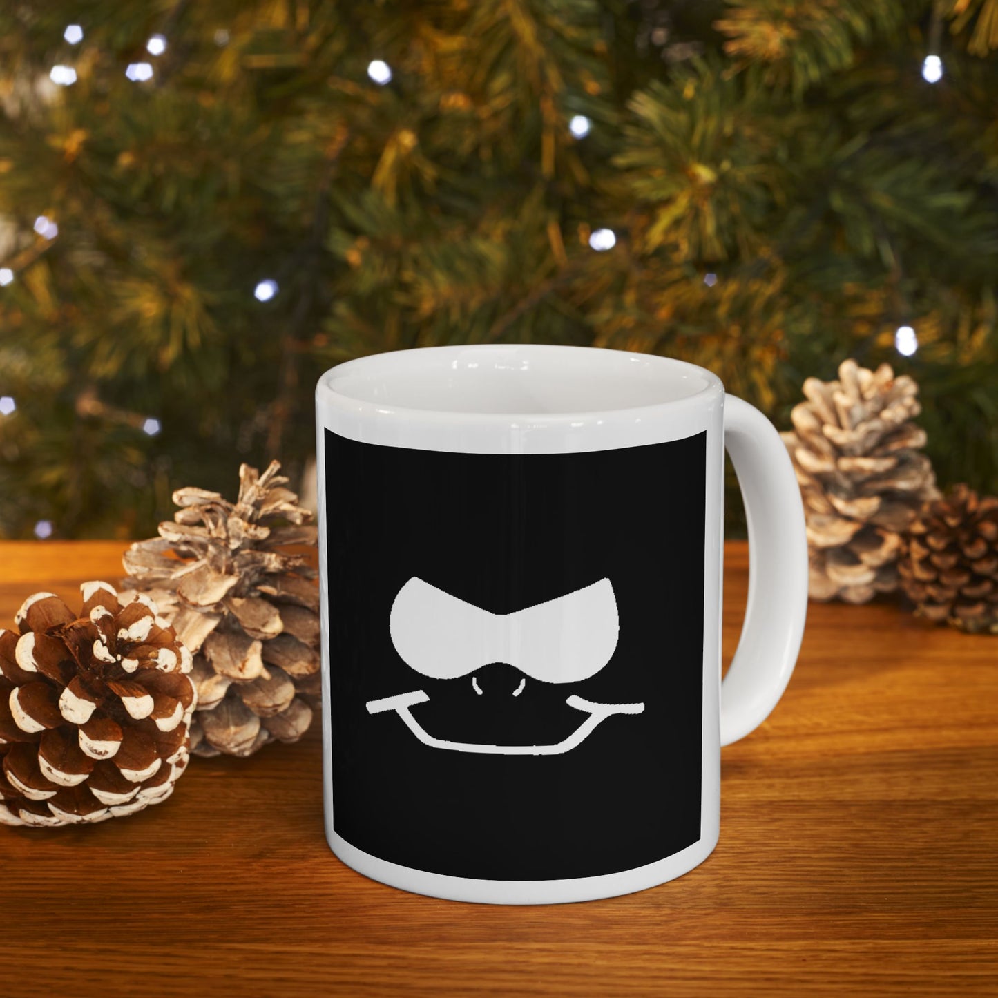 Bad Lad Oz Black Smiley Mug