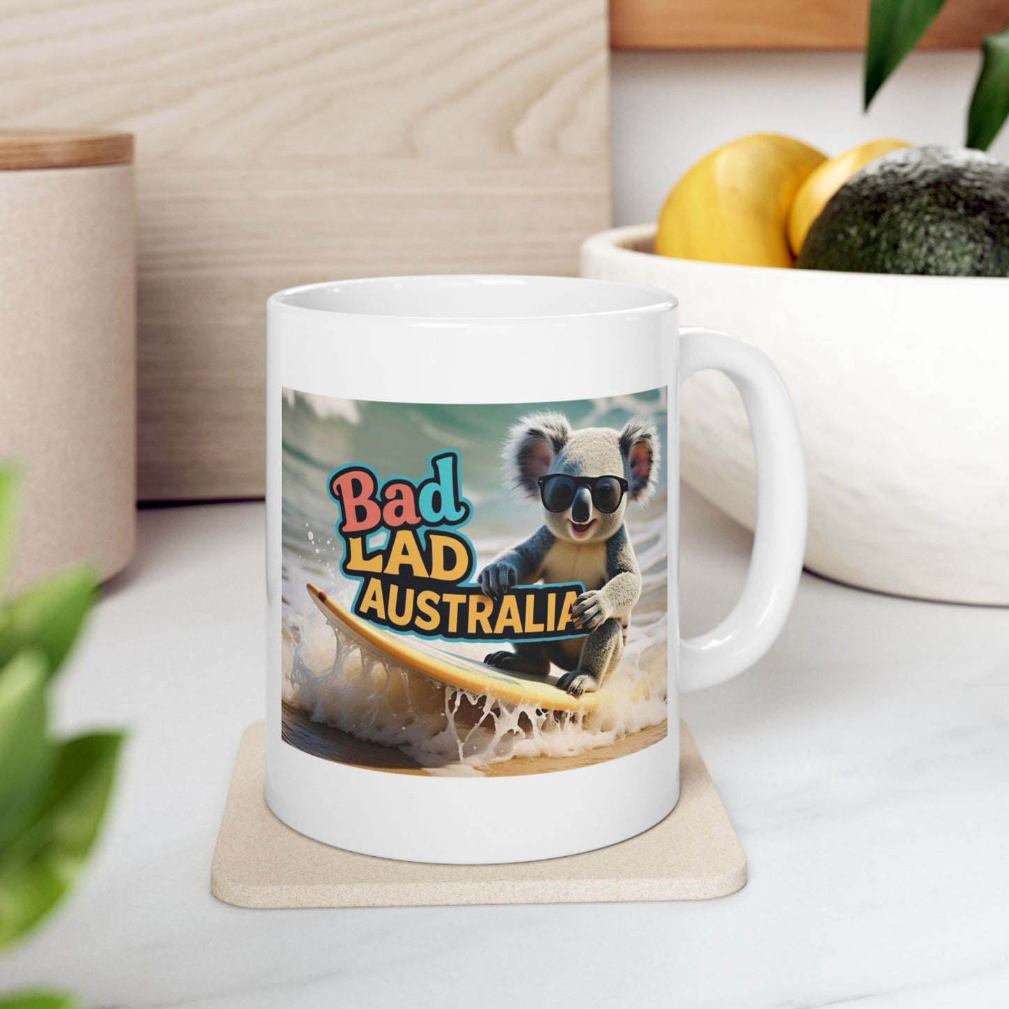 Bad Lad Oz Koala Surf Mug