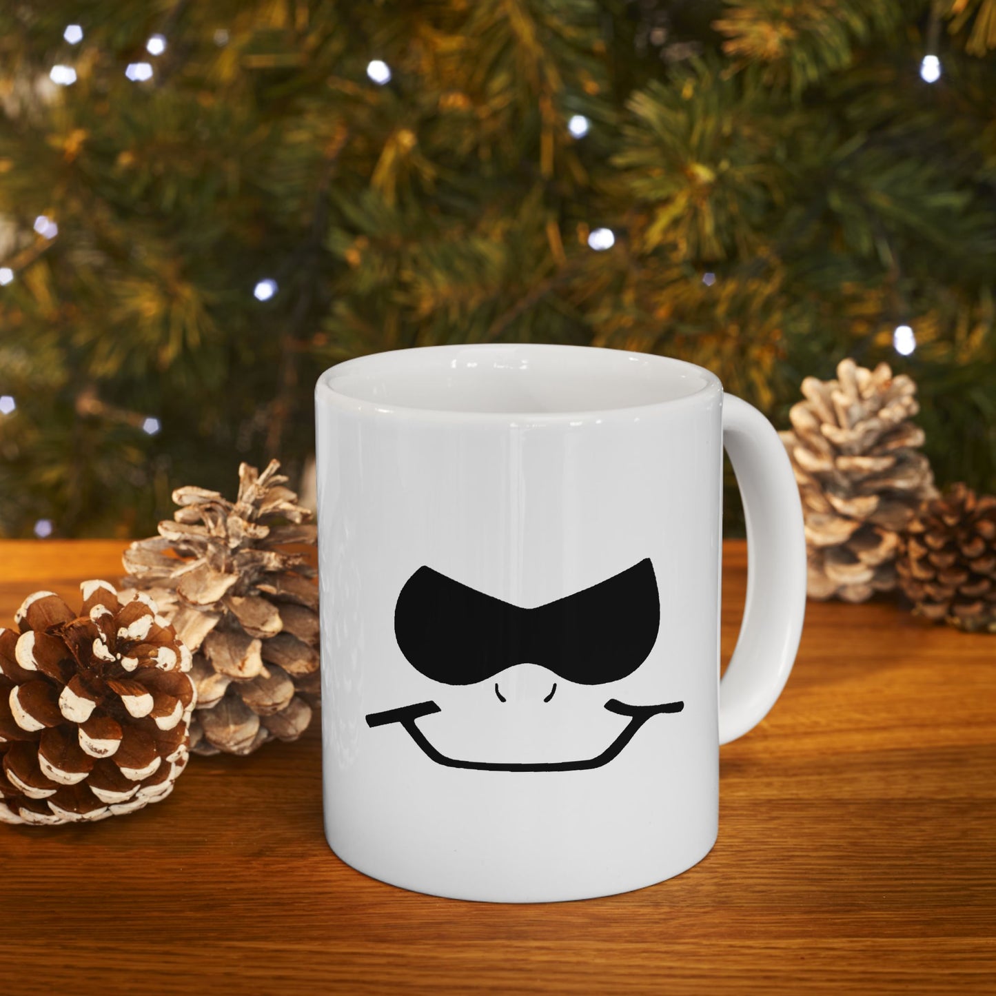 Bad Lad Oz White Smiley Coffee Cup