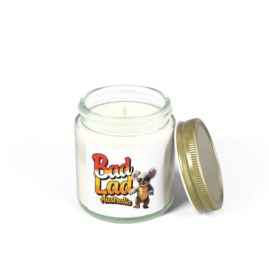 Bad Lad Koala Clear Glass Scented Candle