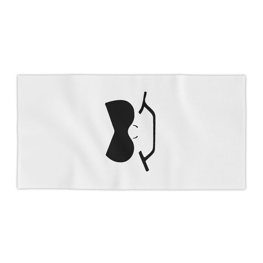 Bad Lad Smiley Beach Towel - White