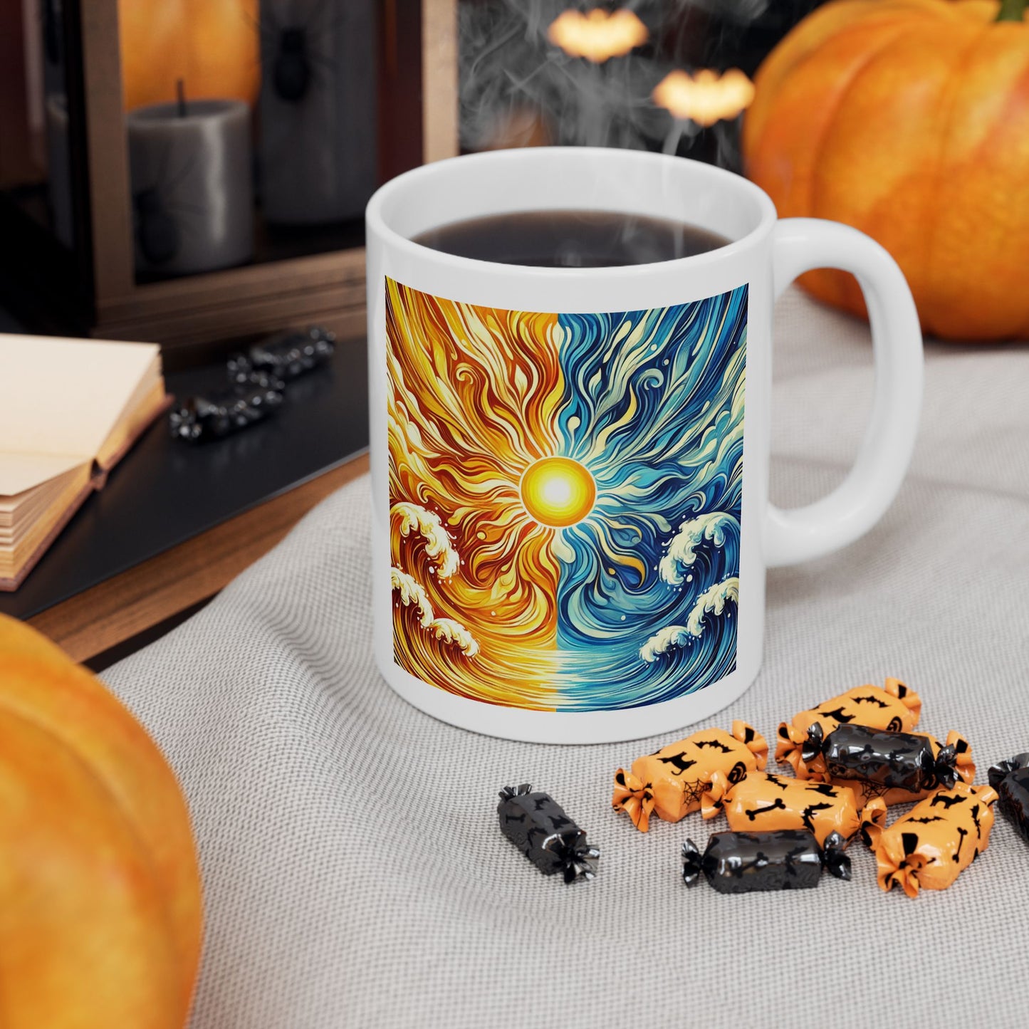 Bad Lad Ocean Sun Waves Coffee Cup