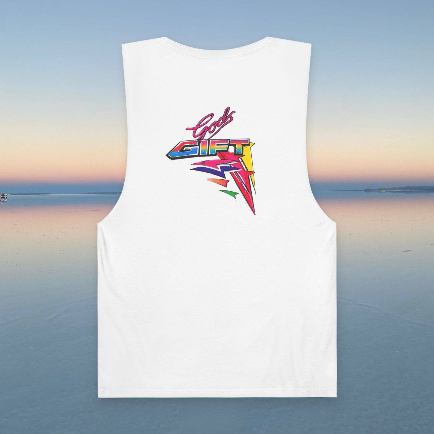 Water Ski Racing Gods Gift Tribute Tank Top - Reverse