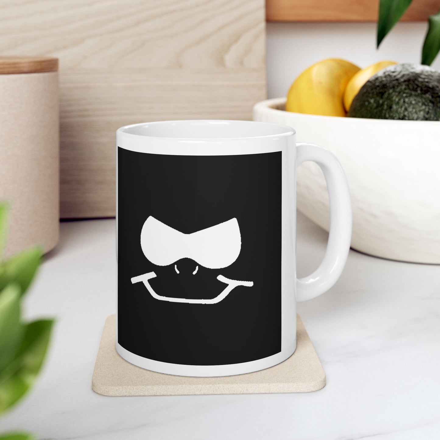 Bad Lad Oz Black Smiley Mug