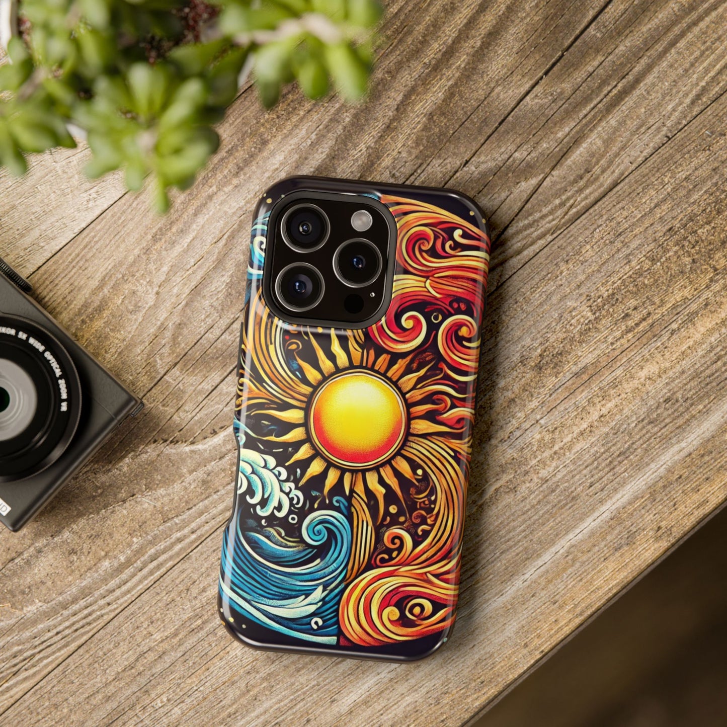 Bad Lad Oz Fire Wave Impact-Resistant Phone Case