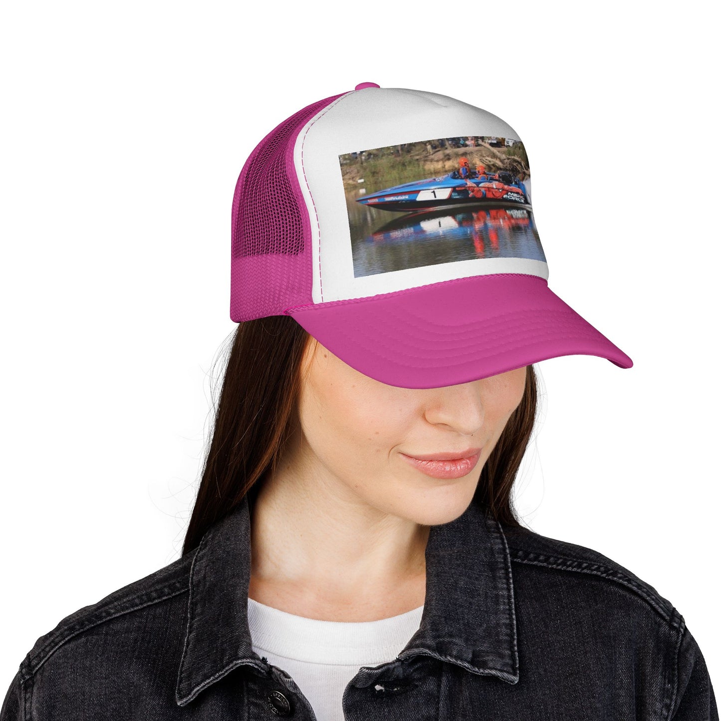 ๐ฆ๐บ Australian Water Ski Racing tribute with this cool ๐ Trucker Cap - MERC FORCE. Bad Lad Oz is paying homage to the speed demon itself in this Collection
