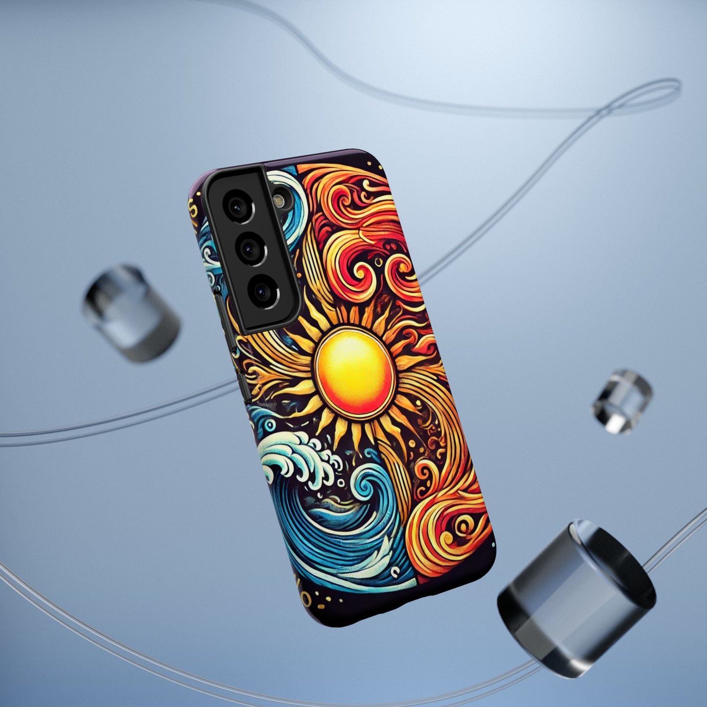 Bad Lad Oz Fire Wave Impact-Resistant Phone Case