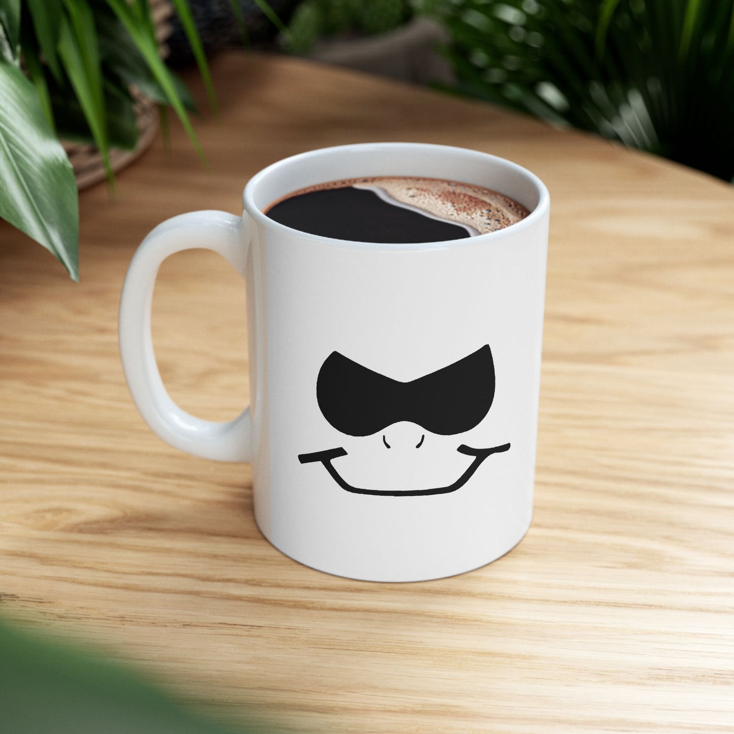 Bad Lad Oz White Smiley Coffee Cup