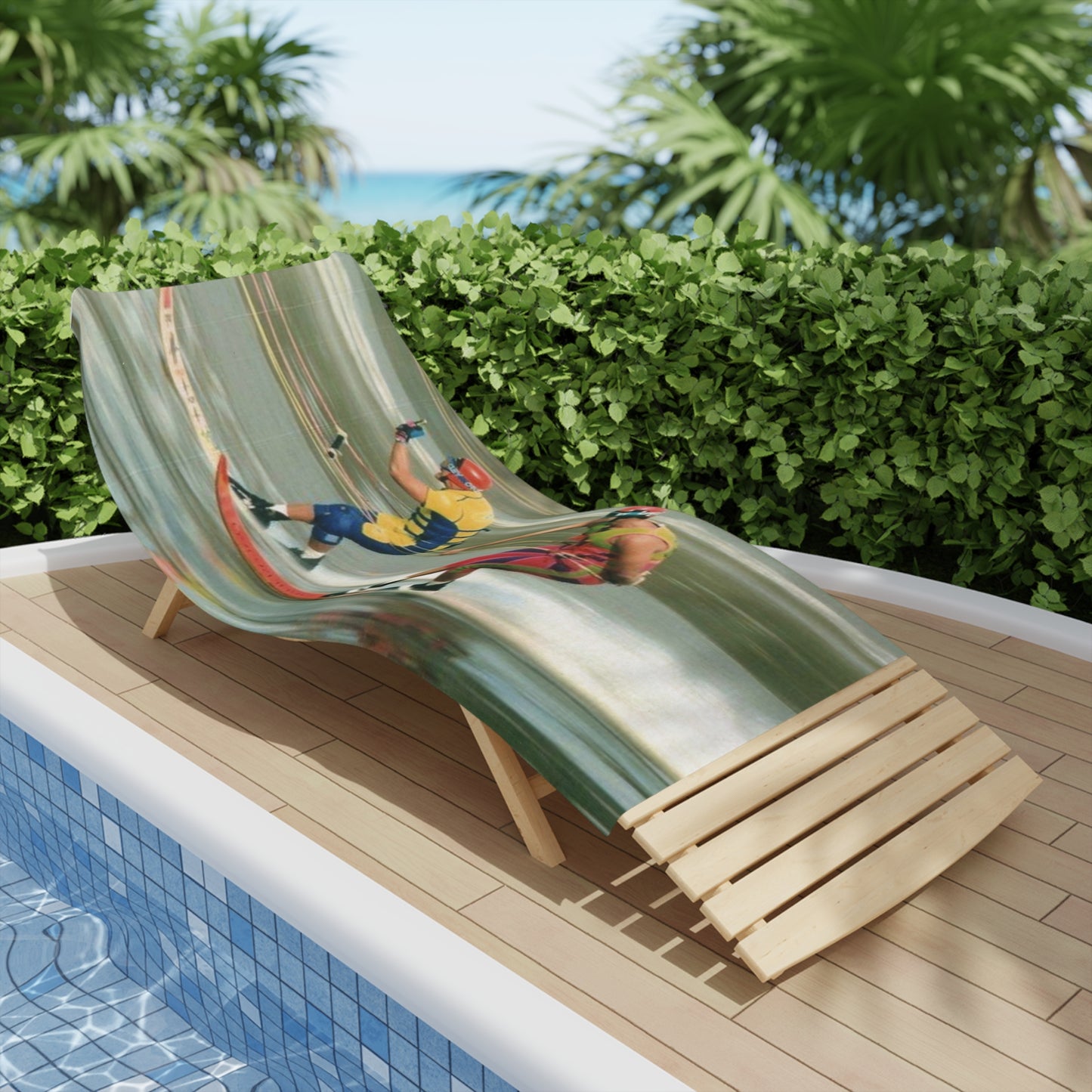 Water Ski Racing Beach Towel - “The Bird" Australian Water Ski Racing