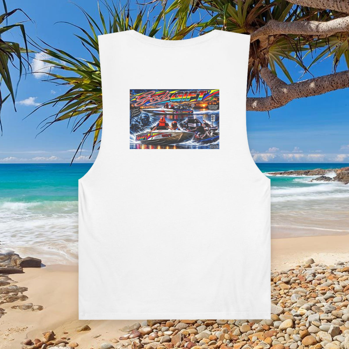 Gods Gift Tribute Tank Top Reverse Print
