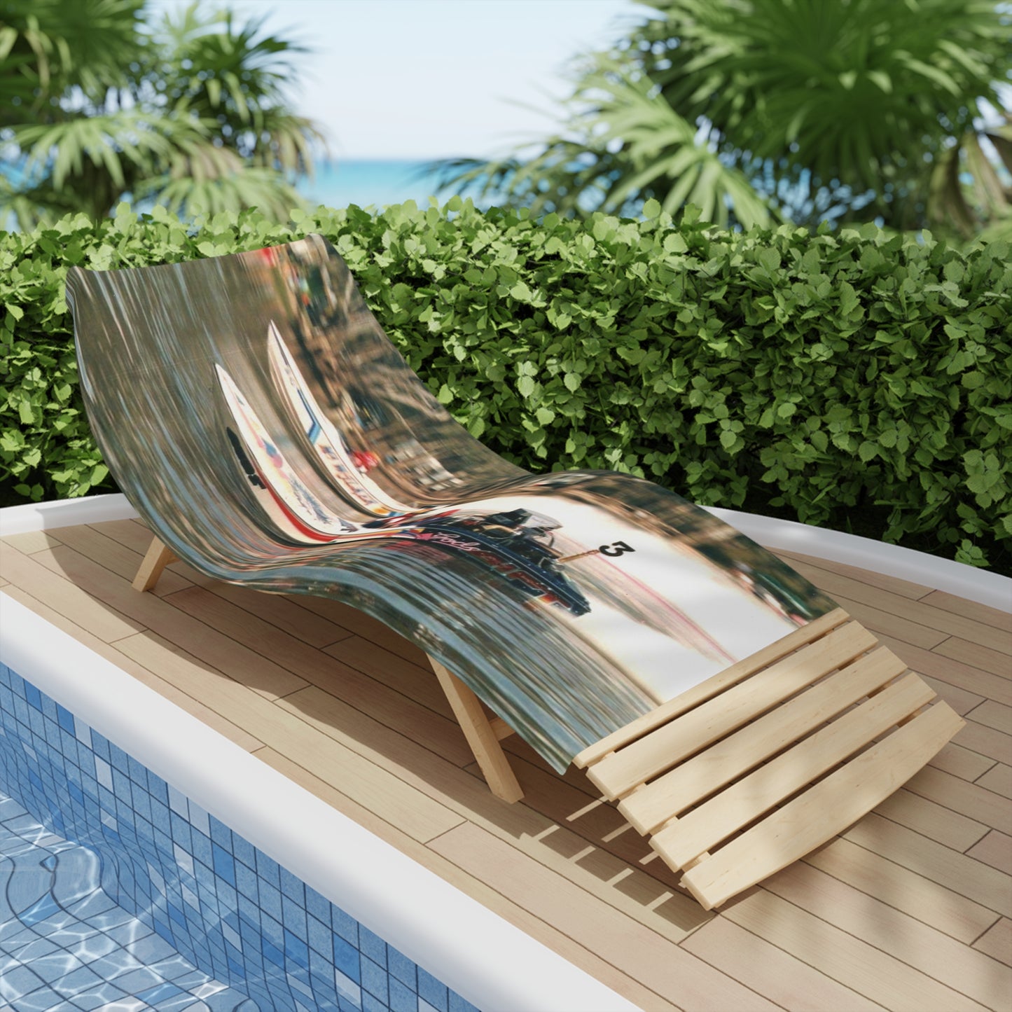 Water Ski Racing Beach Towel - “Mr Walker v Gods Gift" Australian Water Ski Racing