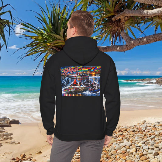 Gods Gift Tribute Hoodie Unisex Heavy Blend™ Hooded Sweatshirt Old School cool from Bad Lad Oz of the boat that changed the game Great Gift