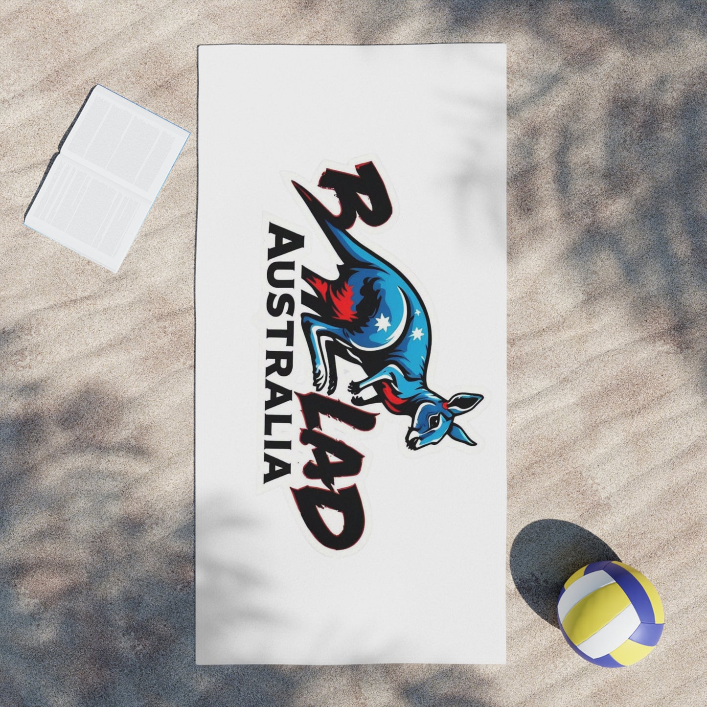 Beach Towel - Australian Water Ski Racing Kangaroo