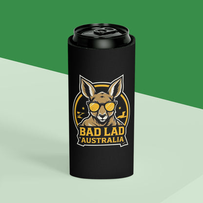 Jet Black Bad Lad Australia Stubbie Holder