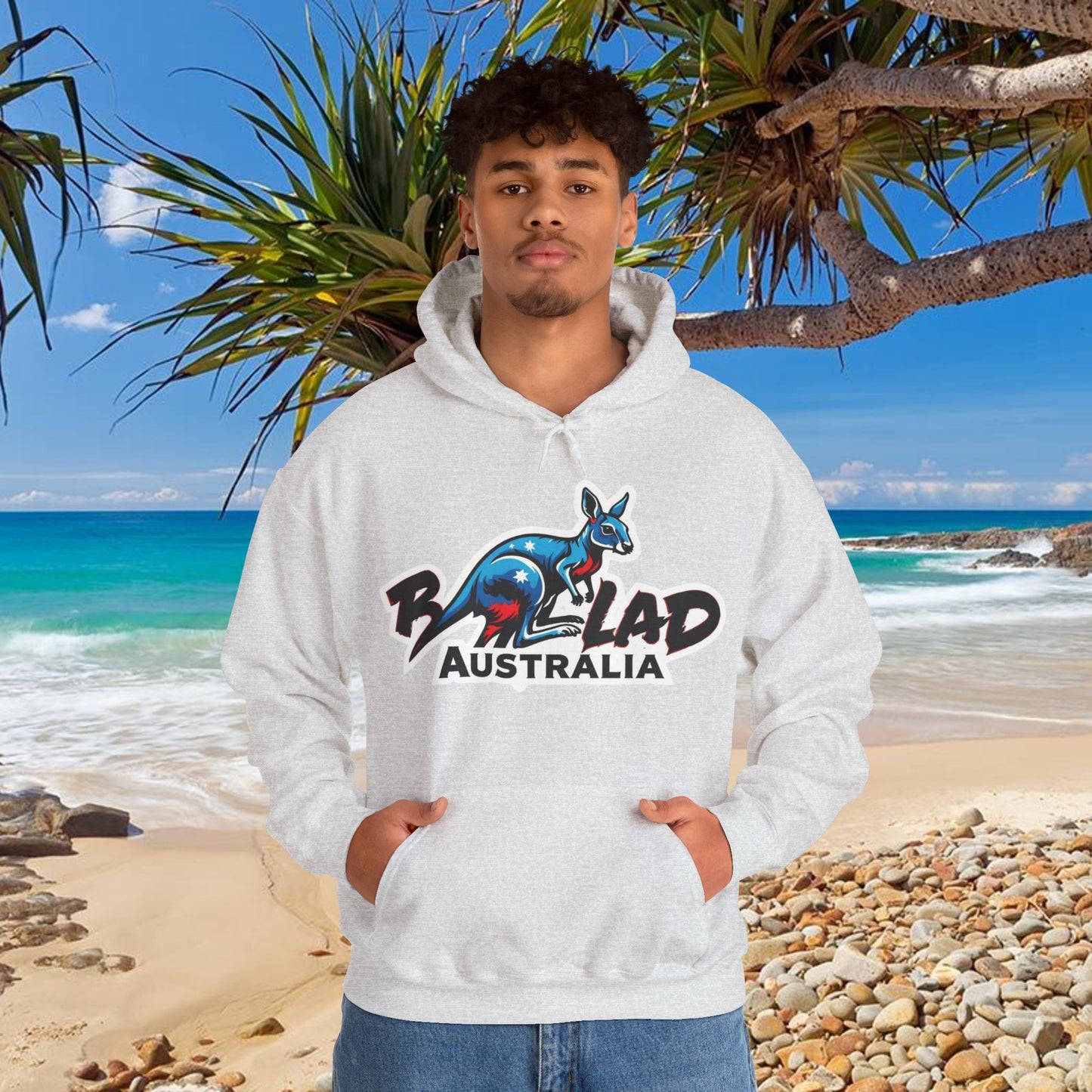 Bad Lad Australia Ski Racing Roo Hoodie