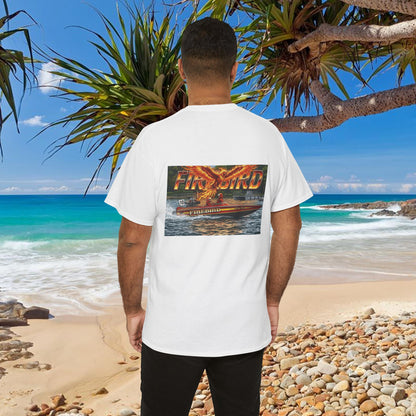 FIREBIRD Australian Water Ski Racing Tribute T-shirt celebrating a favourite of the sport globally for multiple decades and Championships