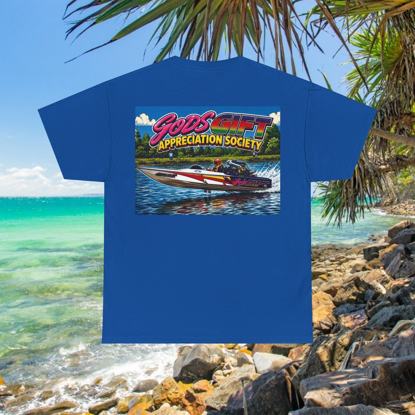 Gods Gift Appreciation Society - Tribute Range Australian Water Ski Racing Tee