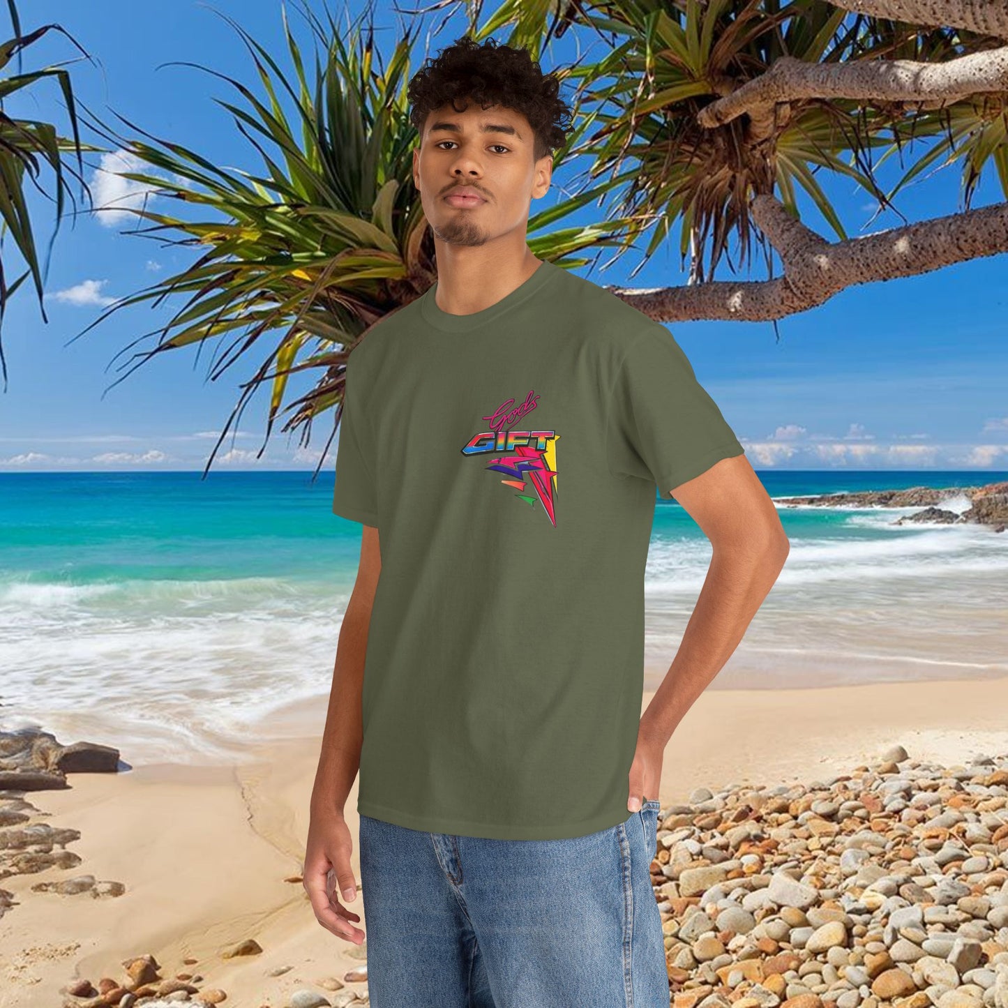 LIMITTED ADDITION Gods Gift Front & Back Waterski Racing Tribute Tee | Twin Turbo Old School Aussie Champion Game Changer