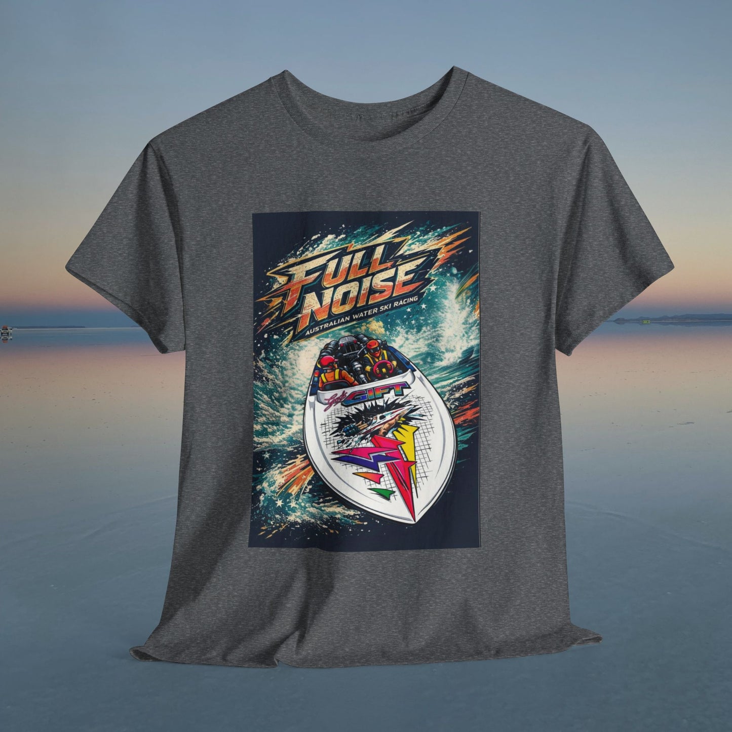 Gods Gift Australian Waterski Racing Boat Tribute Tee | Twin Turbo Old School Aussie Champion Game Changer