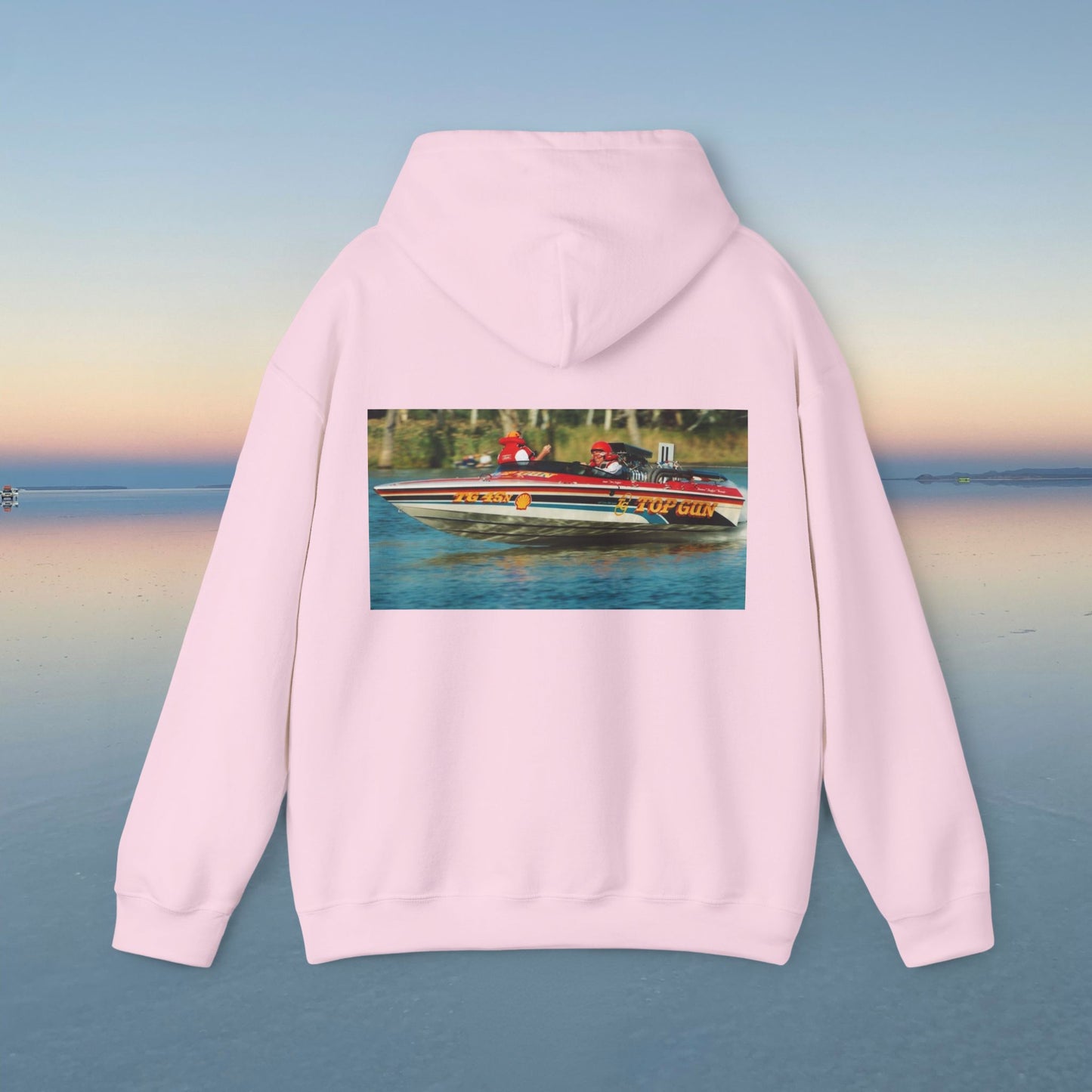 The Tribute Range - featuring the Iconic Top Gun. This Bad Lad Oz  Australian Water Ski Racing Hoodie, will keep you toasty warm.  sweatshirt