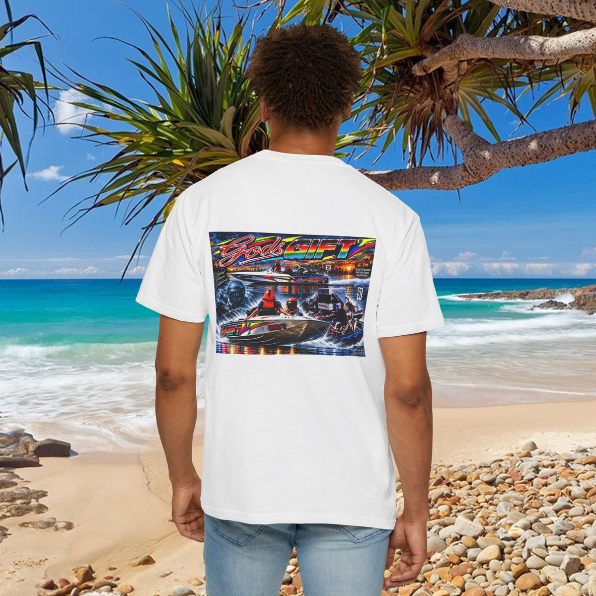 Gods Gift Tribute Tshirt Reverse Print Unisex