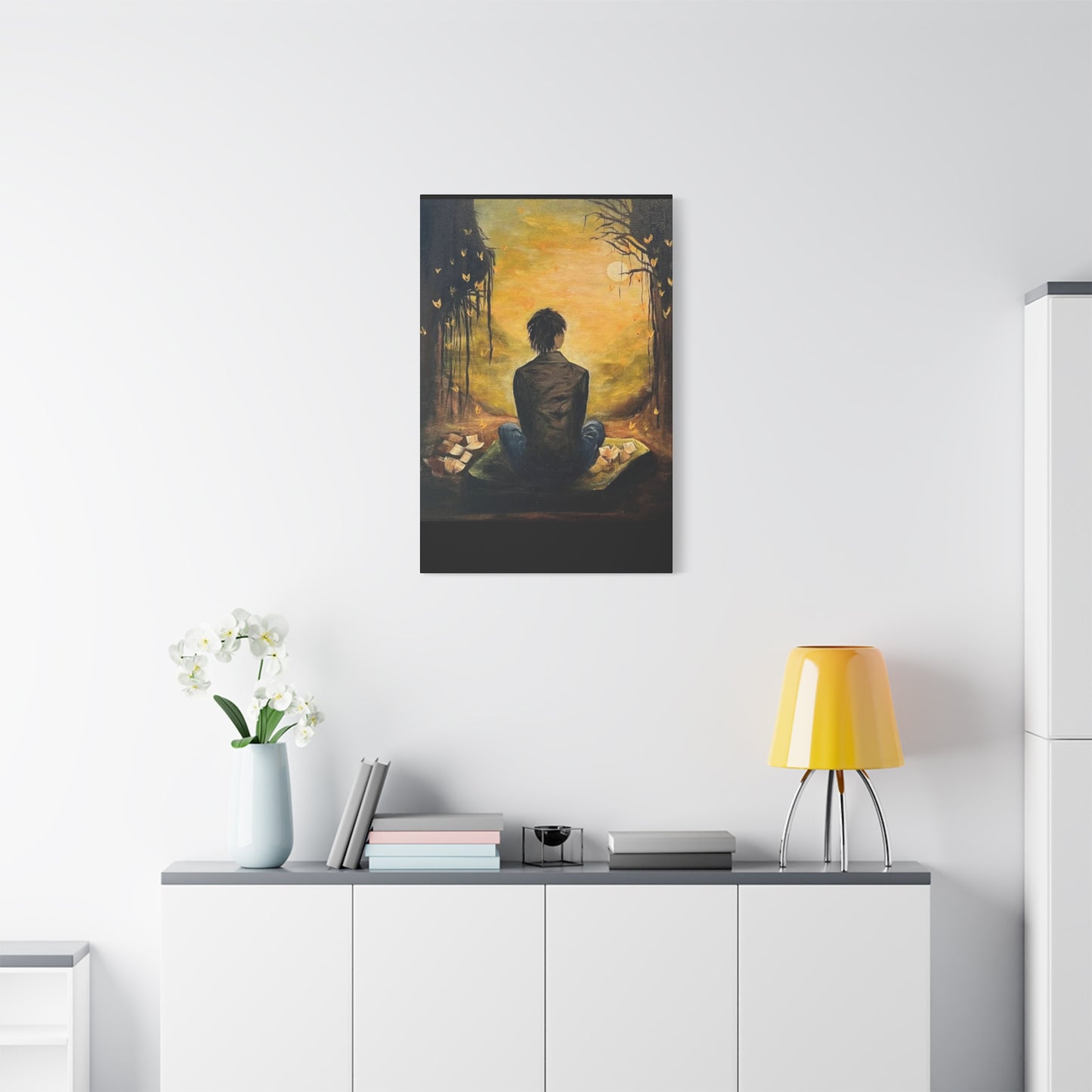 Hand Painted Canvas Wall Art Print - Serenity