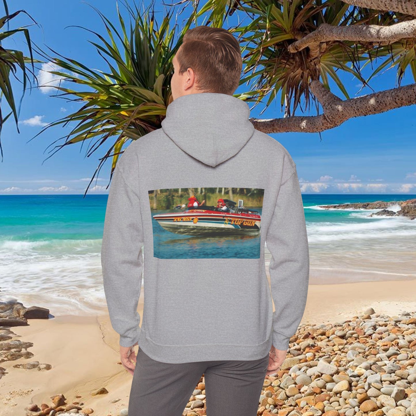 The Tribute Range - featuring the Iconic Top Gun. This Bad Lad Oz  Australian Water Ski Racing Hoodie, will keep you toasty warm.  sweatshirt