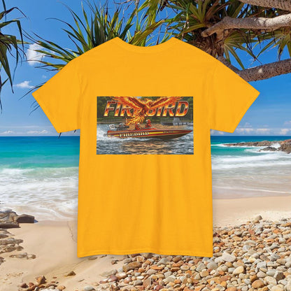 FIREBIRD Australian Water Ski Racing Tribute T-shirt celebrating a favourite of the sport globally for multiple decades and Championships