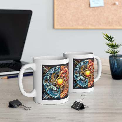 Bad Lad Oz Sun Water Wave Mug