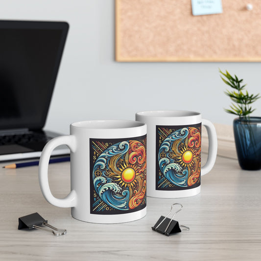 Bad Lad Oz Sun Water Wave Mug