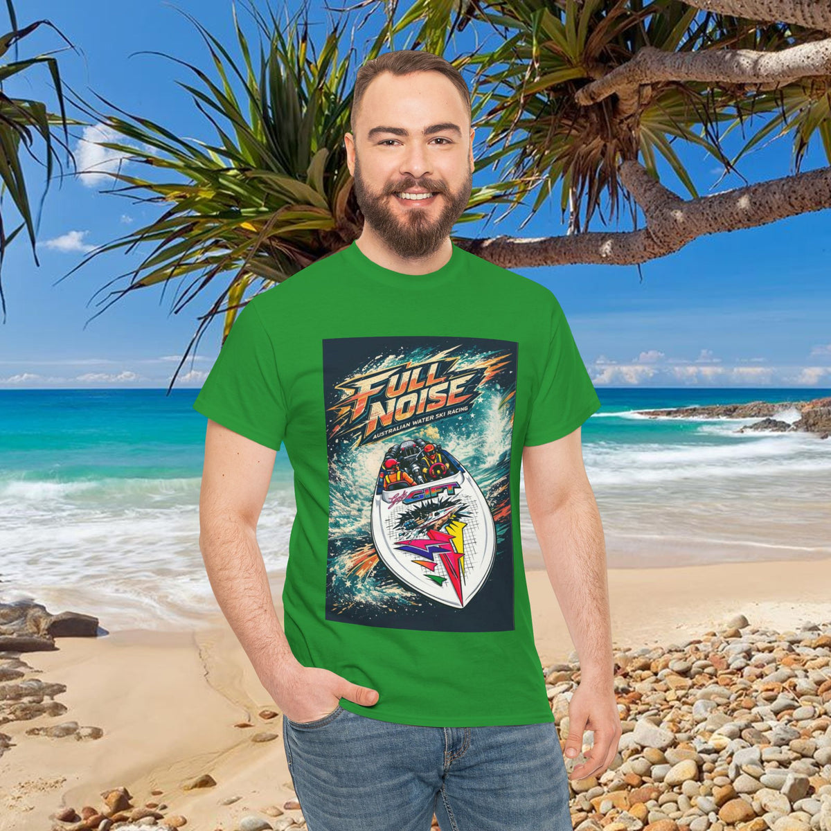 Gods Gift Australian Waterski Racing Boat Tribute Tee | Twin Turbo Old School Aussie Champion Game Changer