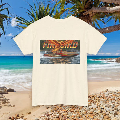 FIREBIRD Australian Water Ski Racing Tribute T-shirt celebrating a favourite of the sport globally for multiple decades and Championships