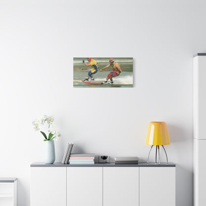 The Bird Water Skiing Canvas Wall Art