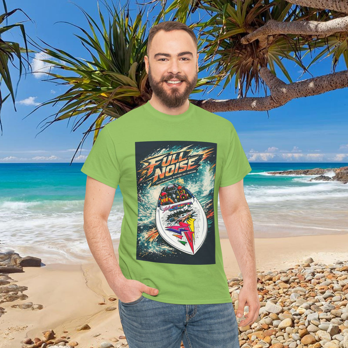Gods Gift Australian Waterski Racing Boat Tribute Tee | Twin Turbo Old School Aussie Champion Game Changer
