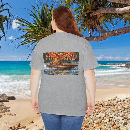 FIREBIRD Australian Water Ski Racing Tribute T-shirt celebrating a favourite of the sport globally for multiple decades and Championships