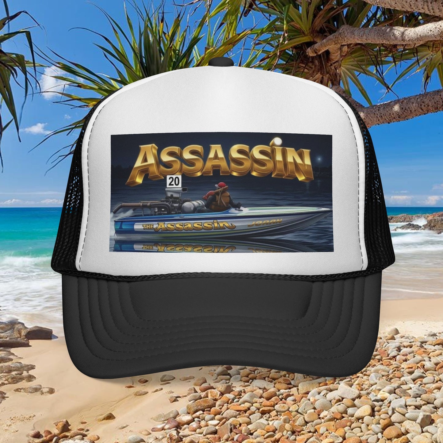 Australian Water Ski Racing Tribute Trucker Cap - The Assassin