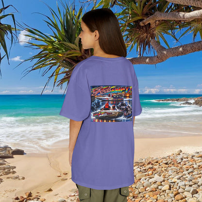 Unisex Gods Gift Kids Tribute Tshirt Reverse Print - design is colourful and bright with some old school cool from Bad Lad Oz  A great unisex idea
