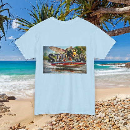 STINGA Australian Water Ski Racing Tribute T-shirt celebrating the incredible success of the Connelly known as simply LEGEND in ski racing