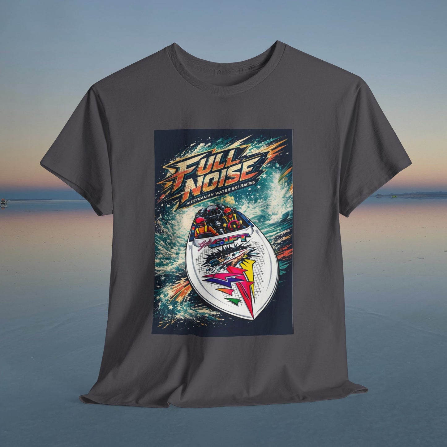 Gods Gift Australian Waterski Racing Boat Tribute Tee | Twin Turbo Old School Aussie Champion Game Changer