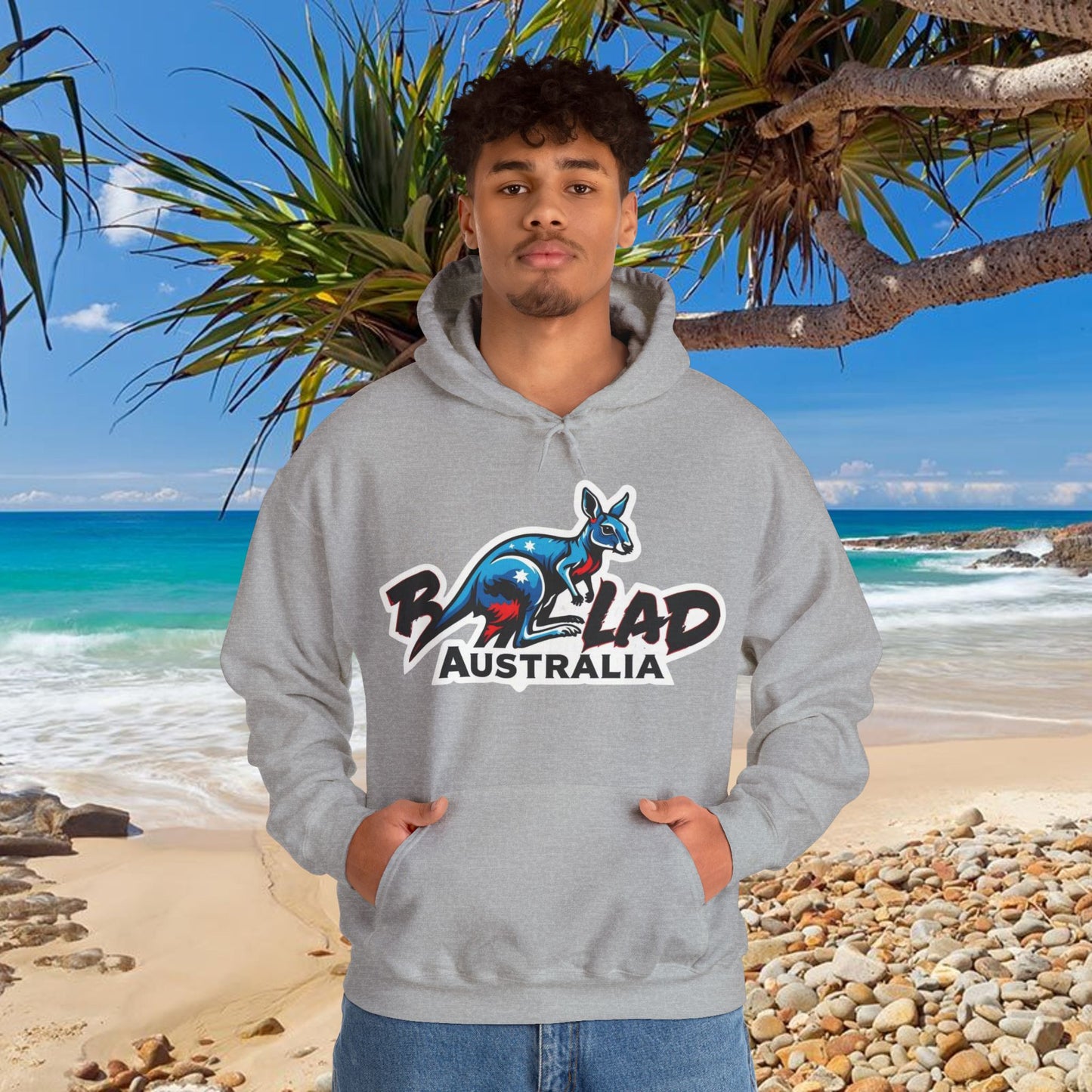 Bad Lad Australia Ski Racing Roo Hoodie