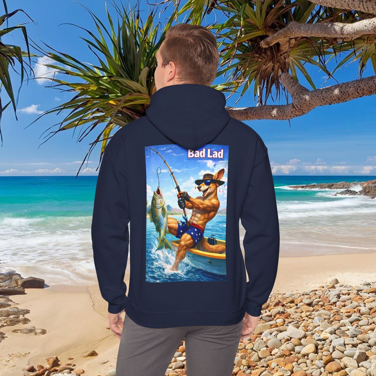 Bad Lad Oz Action Roo Fishing Hoodie