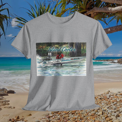 ISLAND 🏝️ COOLER Australian Water Ski Racing Tribute Range T-shirt Celebrates the Original Kings of the Murray