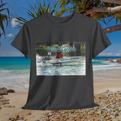 ISLAND 🏝️ COOLER Australian Water Ski Racing Tribute Range T-shirt Celebrates the Original Kings of the Murray