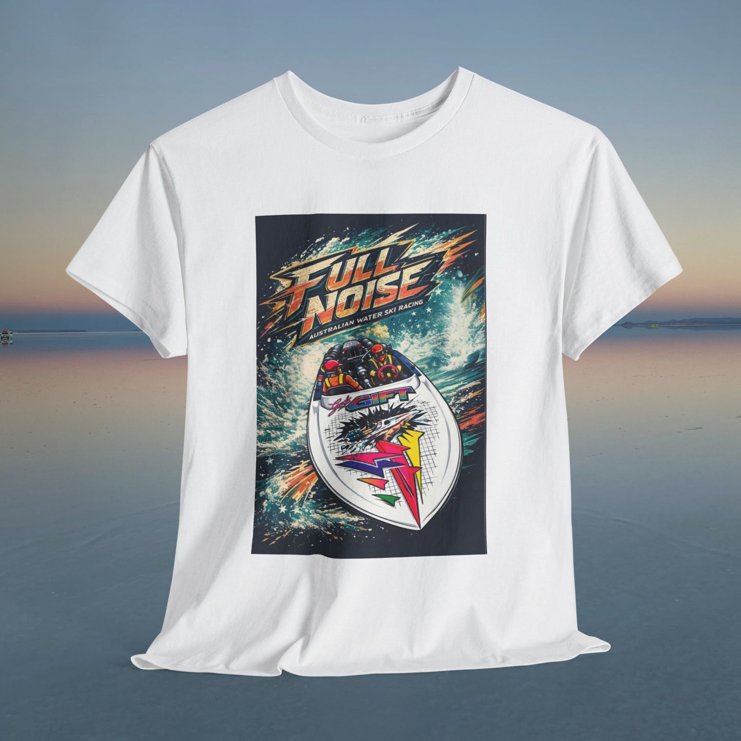 Gods Gift Australian Waterski Racing Boat Tribute Tee | Twin Turbo Old School Aussie Champion Game Changer