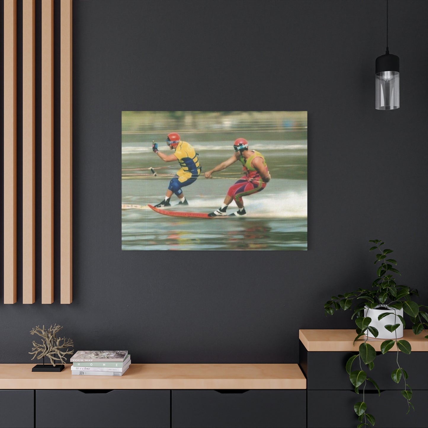 The Bird Water Skiing Canvas Wall Art