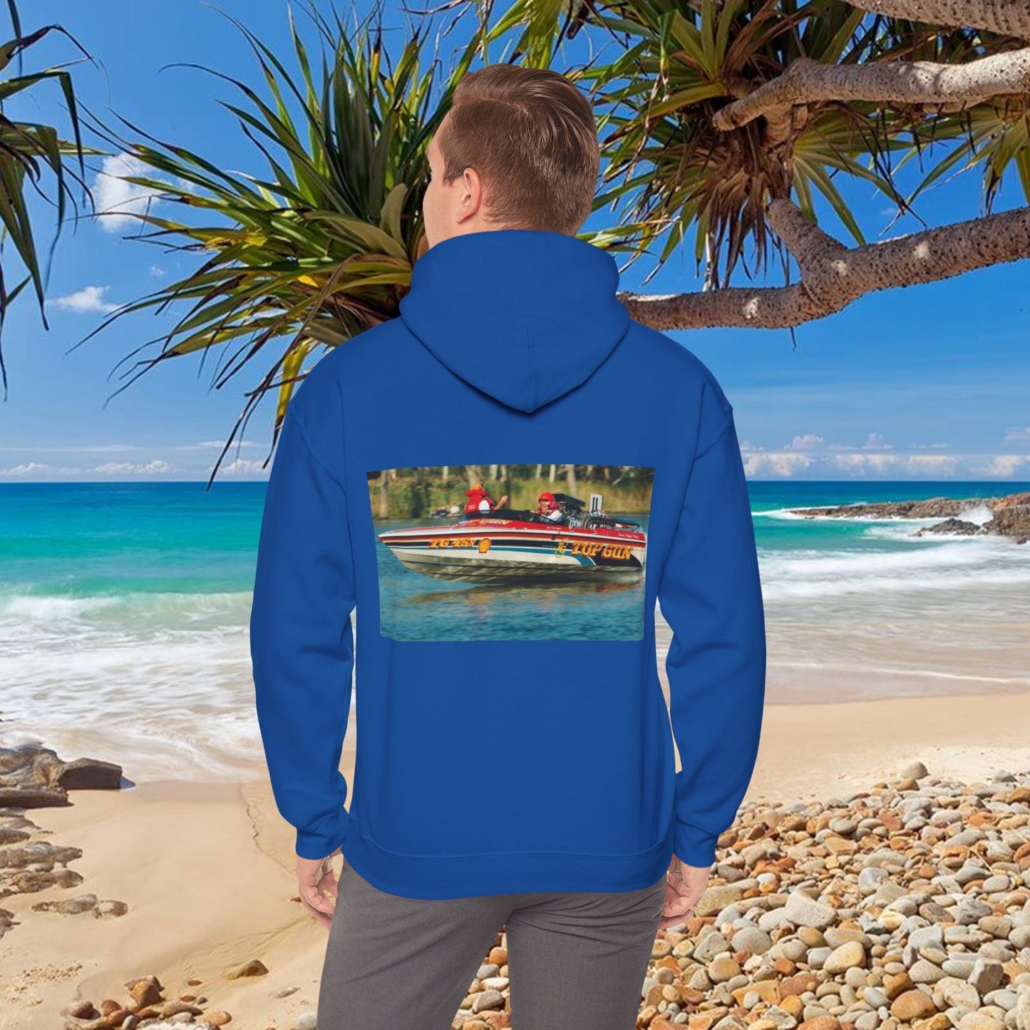 The Tribute Range - featuring the Iconic Top Gun. This Bad Lad Oz  Australian Water Ski Racing Hoodie, will keep you toasty warm.  sweatshirt