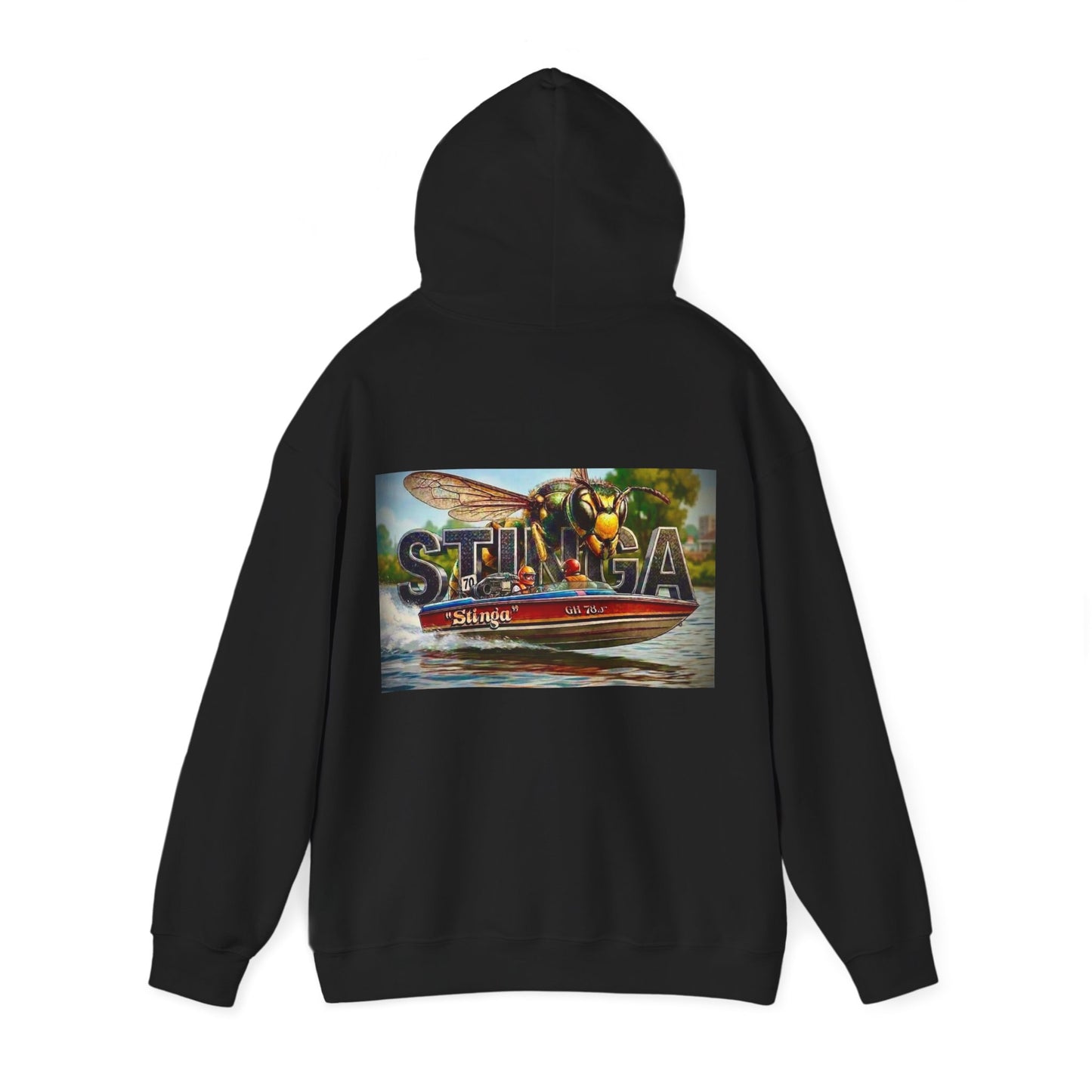Copy of Copy of The Tribute Range - STINGA Australian Water Ski Racing Hoodie. Bad Lad Oz has paid homage to the iconic STINGA with our Tribute Collection