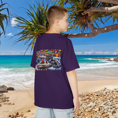 Unisex Gods Gift Kids Tribute Tshirt Reverse Print - design is colourful and bright with some old school cool from Bad Lad Oz  A great unisex idea
